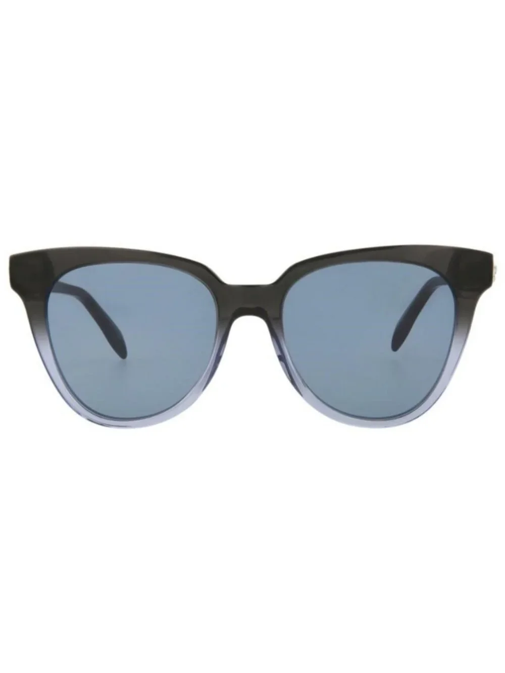 New Alexander McQueen Womens Cat Eye Grey Grey Blue Fashion Designer Sunglasses